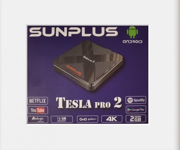 Sunplus Tesla Pro 2 Hd Mini ANDRIOD DDR3 2GB 16GB TV BOX