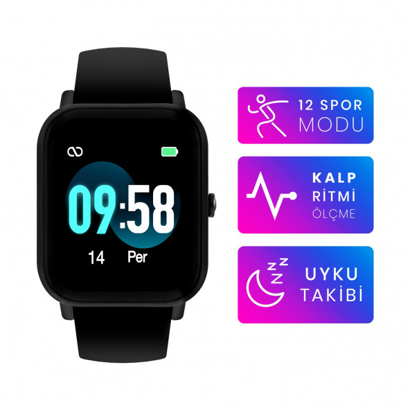 Reeder S2 Max Siyah Akıllı Saat - 2