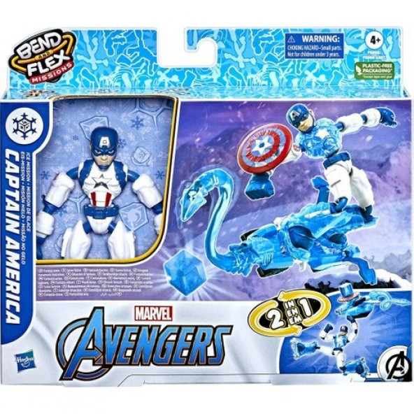 Avengers Bük Ve Esnet Captain America Buz Görevi F5868 Lisanslı Ürün