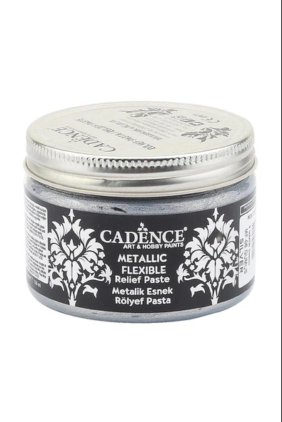METALİK ESNEK RÖLYEF PASTA MF-06 GÜMÜŞ 150ML