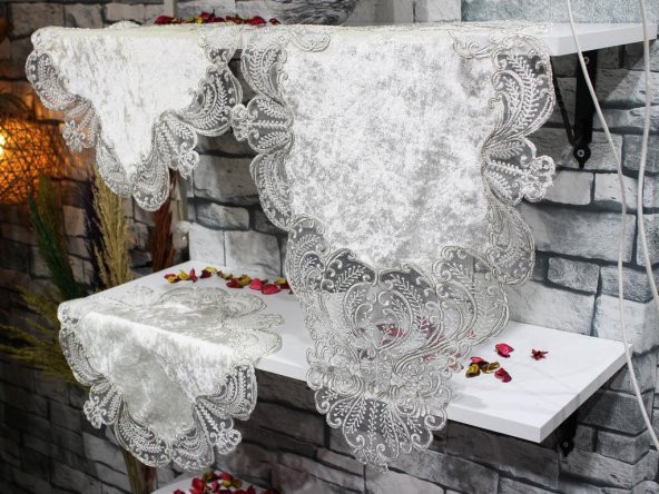Çeyiz Diyarı Yasemin 3 Parça Yatak Odası Takımı Krem Gümüş - 2