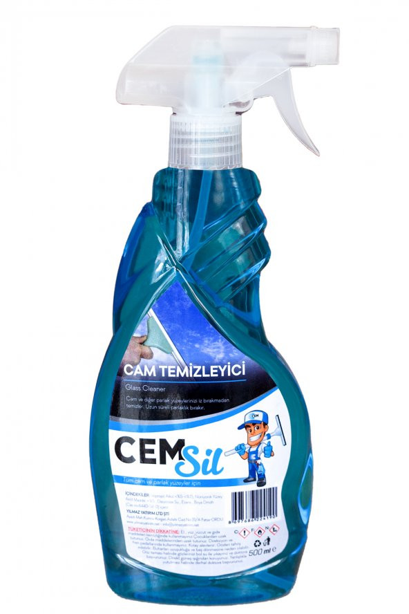 CEM Sil  Cam Yüzey Temizleyici Sprey 500 Ml