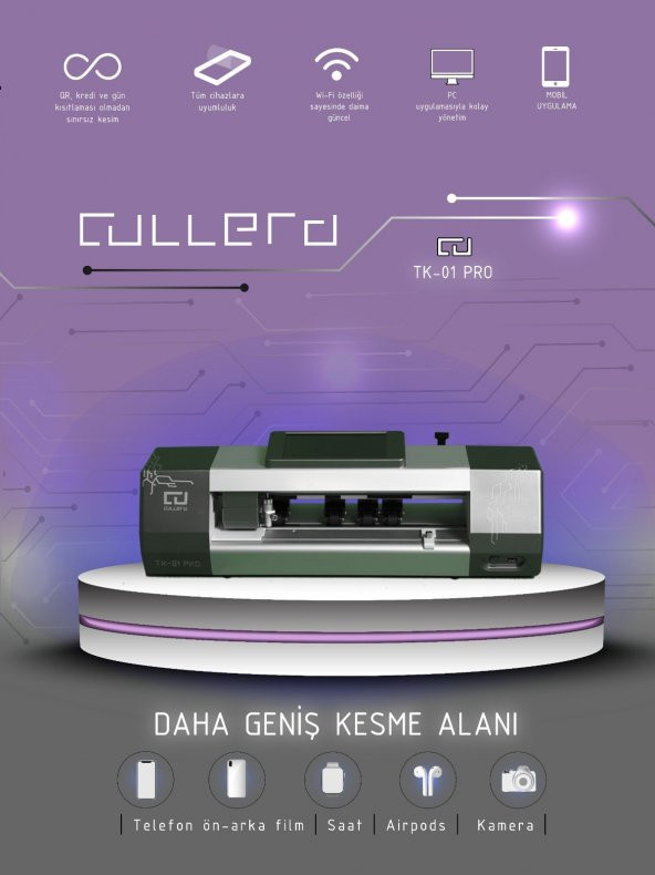 Cullera TK-01 Pro Telefon Tablet Nano Kesme Makinası Kredisiz - 2