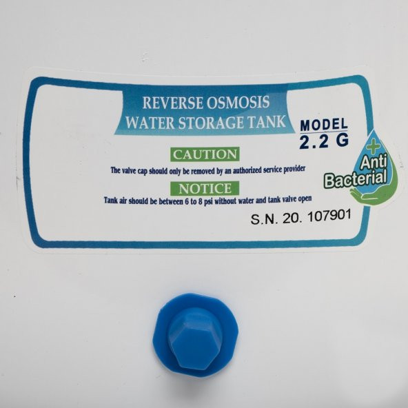 Su Arıtma Cihazı Tankı - Vana Dahil-Plastik/Metal -NSF Onaylı - 3