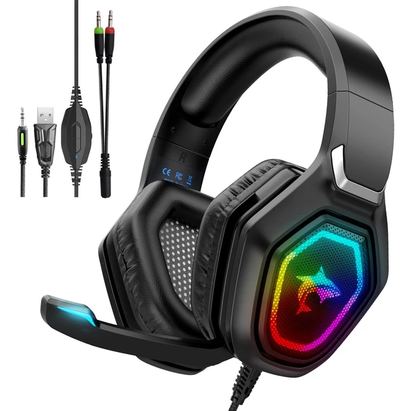 Kingboss F3 Profesyonel Rgb Işıklı 7.1 Gamer Oyuncu Kulaklığı