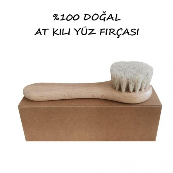 Wmoloxs 3lü Set Doğal At Kılı Fırçası + At Kılı Yüz Fırçası + Ahşap Selülit Vücut Masaj Aleti - 4