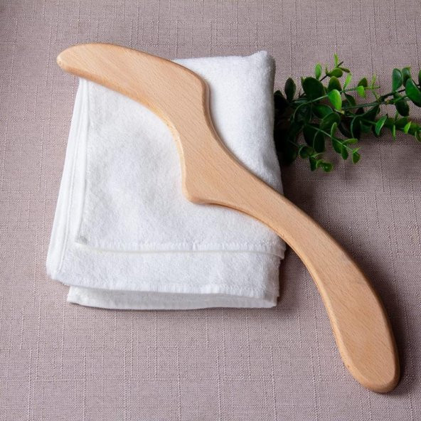 Wmoloxs 3lü Set Doğal At Kılı Fırçası + At Kılı Yüz Fırçası + Ahşap Selülit Vücut Masaj Aleti - 5