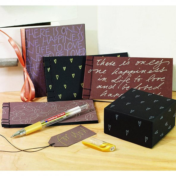 Edding 2185 Jel Kalem GOLD ALTIN Alman Markası Edding 2185 Crystal Jel Kalem - 4