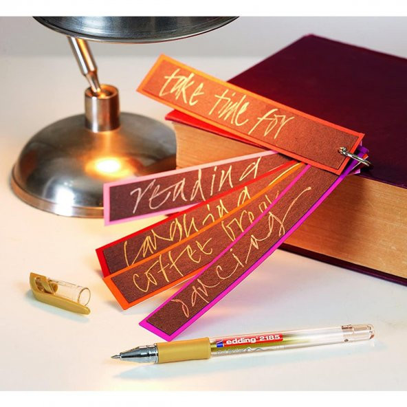 Edding 2185 Jel Kalem GOLD ALTIN Alman Markası Edding 2185 Crystal Jel Kalem - 5