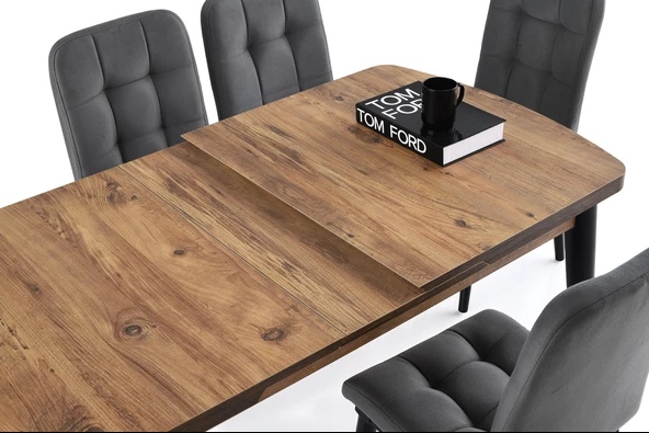 Kelebek Açılır Mdf Mutfak Masa Sandalye Takımı 75x130cm - 5