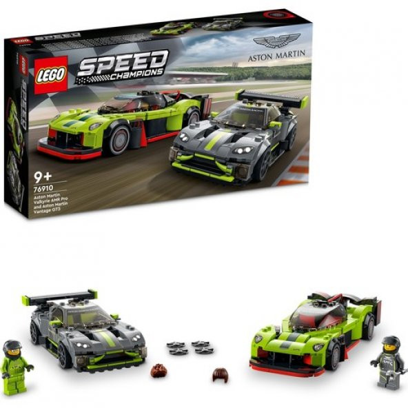 LEGO® Speed Champions Aston Martin Valkyrie Amr Pro ve Aston Martin Vantage Gt3 76910 - Araba Seven Çocuklar Için Yaratıcı Oyuncak Yapım Seti (592 Parça)