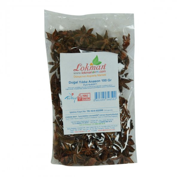 LokmanAVM Yıldız Anason Doğal 100 Gr Paket - 2