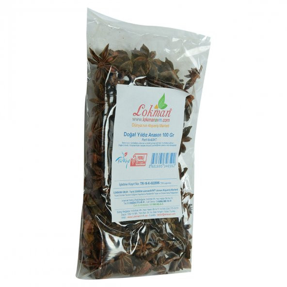 LokmanAVM Yıldız Anason Doğal 100 Gr Paket - 3