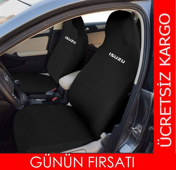 Isuzu Logolu Penye Oto Servis Kılıfı Likralı Kumaş A+ Yerli Ürün - 5