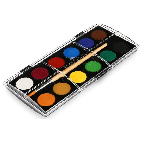 Faber Castell Sulu Boya 12 Renk Faber-Castell Suluboya Küçük Boy - 3
