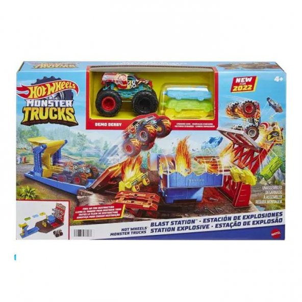 Hot Wheels Monster Trucks Patlama İstasyonu Oyun Seti - 6