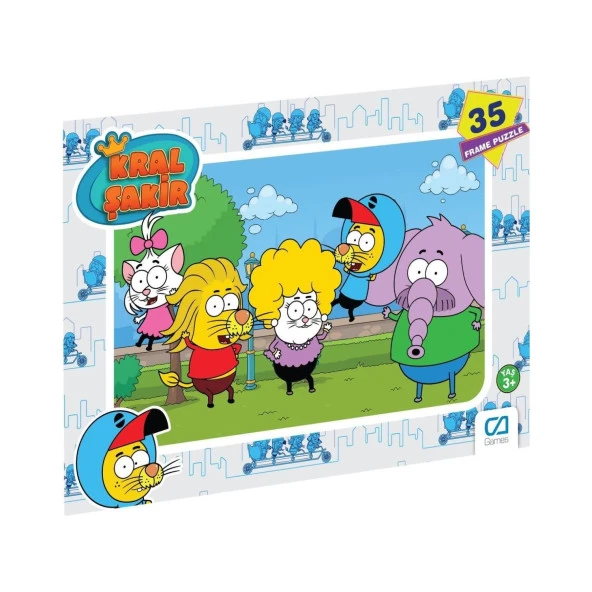 Ca Puzzle Kral Şakir Frame 35 Parça Puzzle (Karışık Model 1 Adet)
