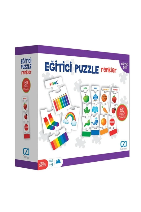 Ca Eğitici Puzzle Renkler