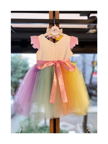 Unicorn Gökkuşağı Elbise - 4