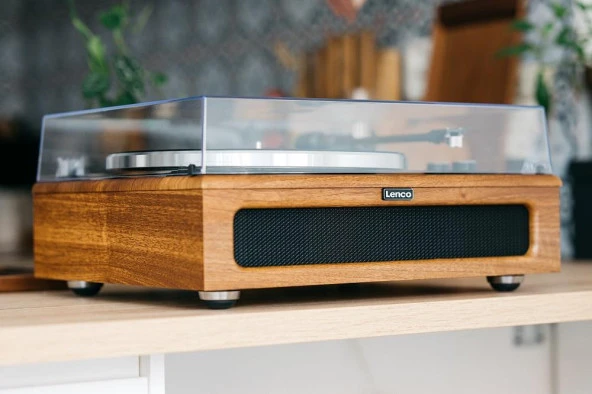 Lenco Ls-410 Wa Ahşap 4 Hoparlörlü Bluetoothlu Pikap Plak Çalar - 10