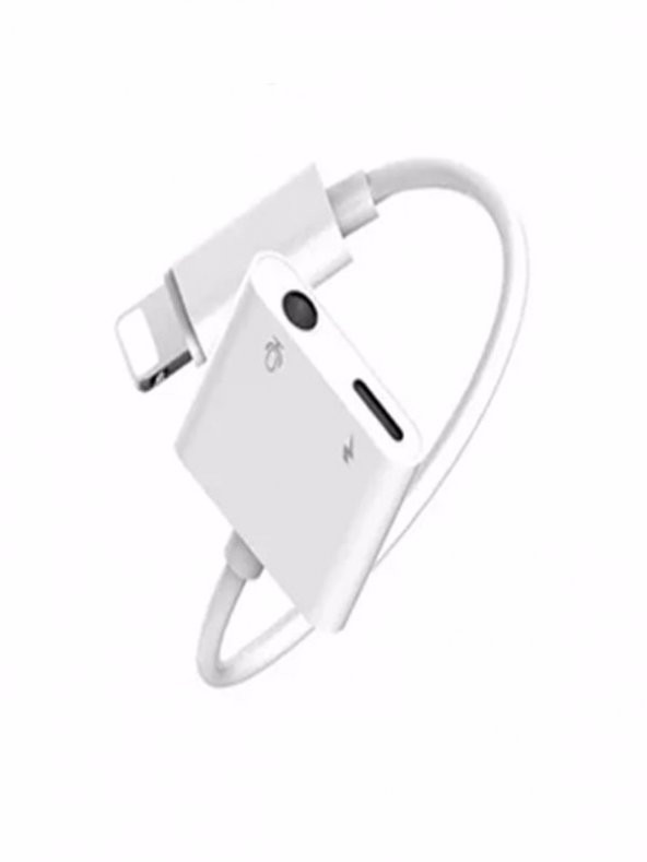 iPhone Kulaklık & Şarj Çoklayıcı 7 8 X XS XR 11 12 13 PRO 2in1 - 2