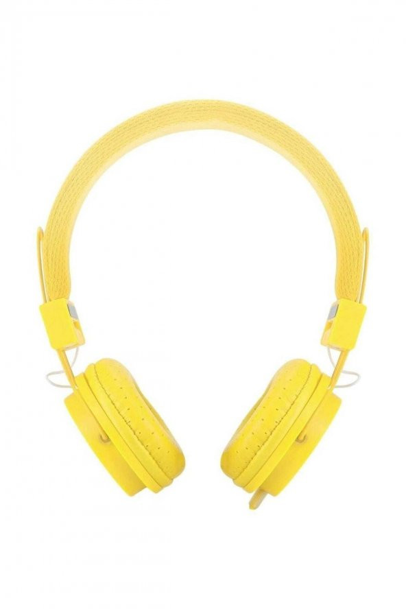 Mikrofonlu Kafa Bantlı Renkli Kulaklık Ep05 Sarı