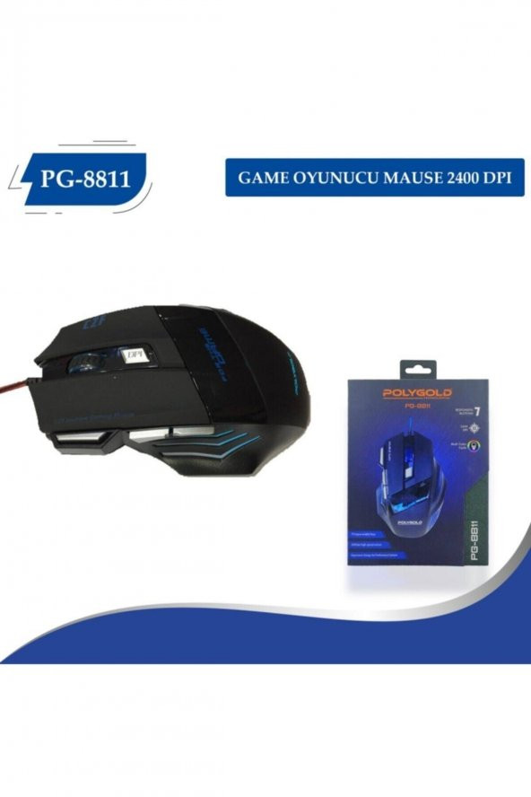 X7 Oyun Mouse 2400 Dpi Işıklı Mouse Gaming Mouse Pg8811 - 4