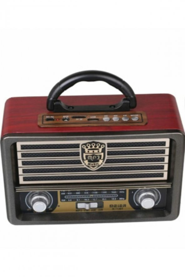 Eskitme Nostalji Tasarımlı Bluetoothlu Nostalji Radyo 113bt