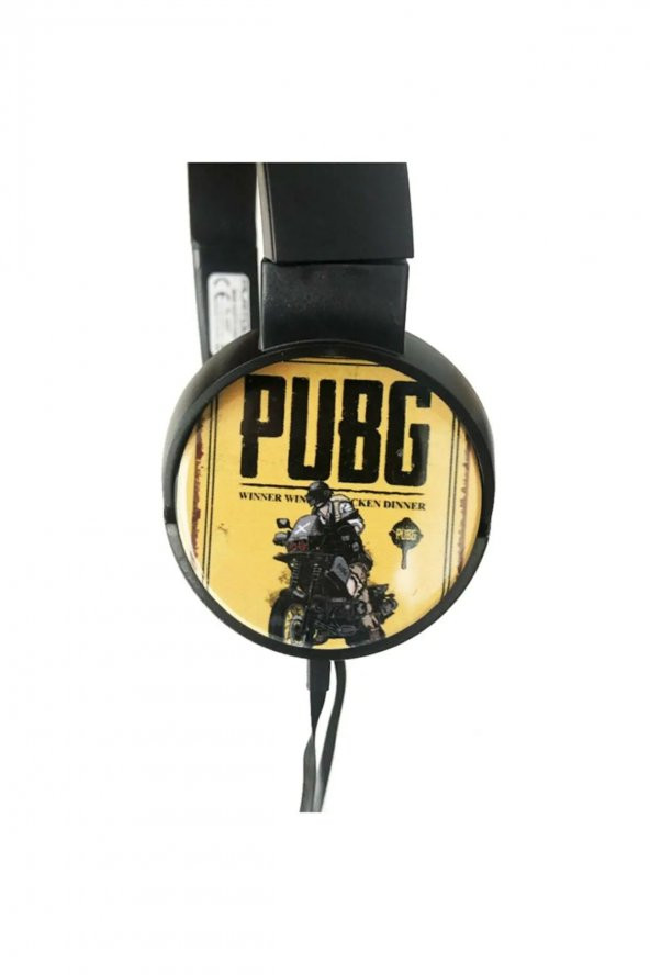 PUBG Oyuncu Kulaklığı Mikrofonlu Kablolu Desenli Kulaklık EV-001