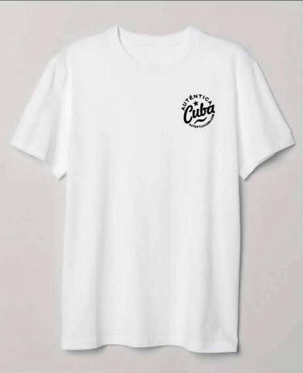 Finezza Cuba Baskılı Pamuk Beyaz T-Shirt S Beden - 982 - 3