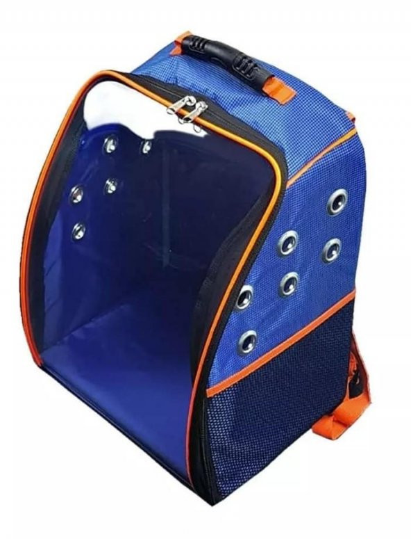 La Vista Twist Kedi, Küçük Köpek Sırt Taşıma Çantası Mavi 32-26-40cm