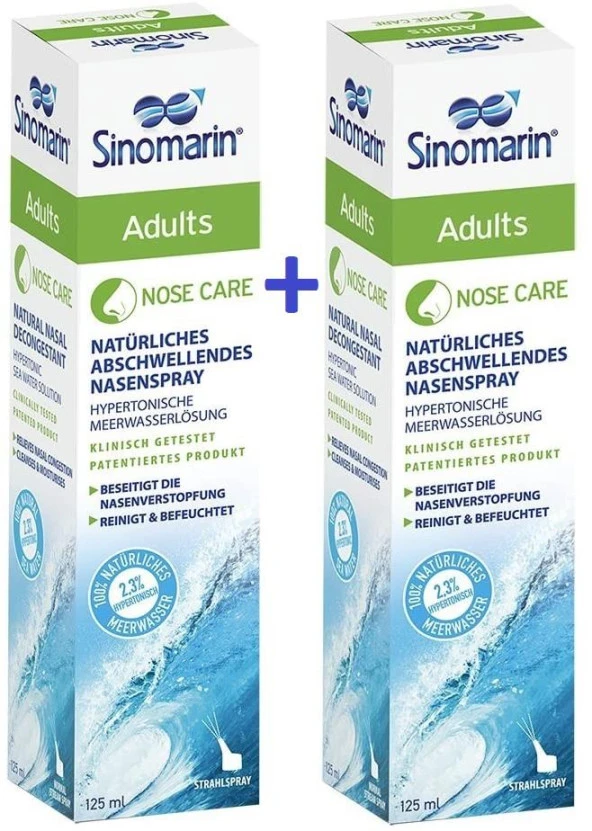 Sinomarin Adults Yetişkinler İçin Deniz Suyu 125 ml 2 Adet