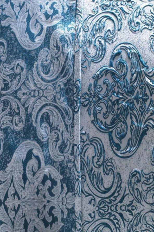 Çeyiz Diyarı Sude Jakarlı Yatak Örtüsü Petrol - Resim 8