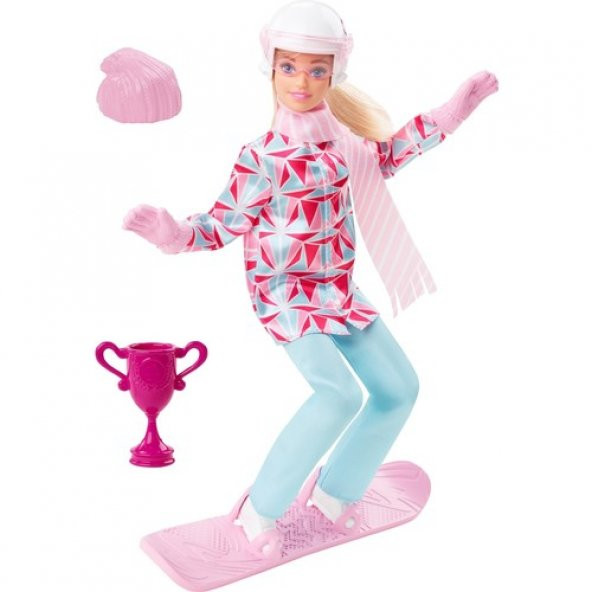 Barbie Snowboard Sporcusu HCN32 Lisanslı Ürün