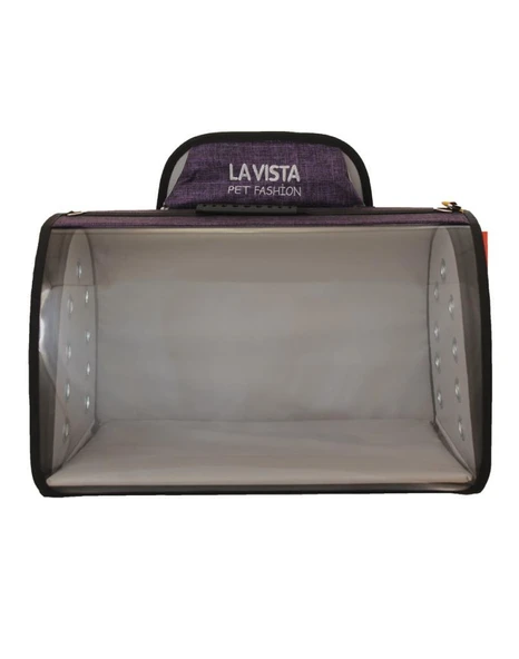 La Vista Tomris Kedi, Küçük Köpek Sırt Taşıma Çantası Mor 44-26-27cm ürün görseli