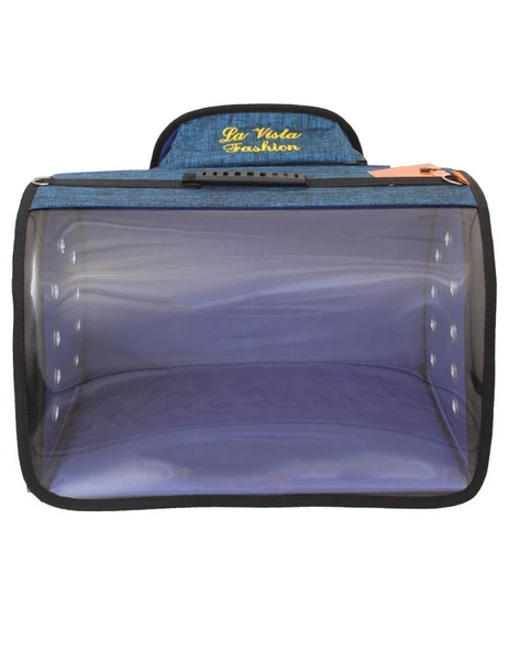 La Vista Tomris Kedi, Küçük Köpek Sırt Taşıma Çantası Mavi 44-26-27cm ürün görseli