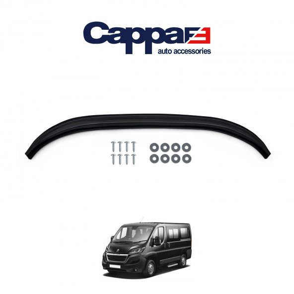 CAPPAFE Peugeot Boxer Ön Tampon Lip Eki Karlık (ABS) Piano Black 2014 ve Sonrası