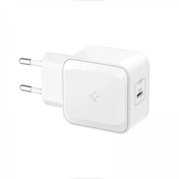 Spigen 30W GaN USB-C Adaptör - Hızlı Şarj Aleti iPhone & Android & iPad & MacBook Type-C PE2008