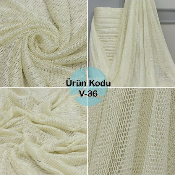Petek File Raşel Tül Perde Kumaşı 100 Polyester - 6