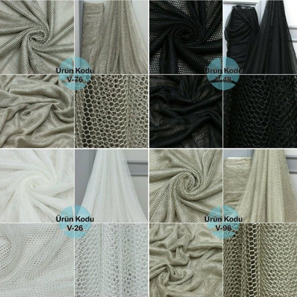 Petek File Raşel Tül Perde Kumaşı 100 Polyester - 8