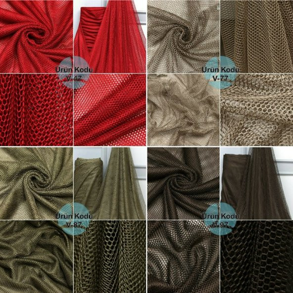 Petek File Raşel Tül Perde Kumaşı 100 Polyester - 9