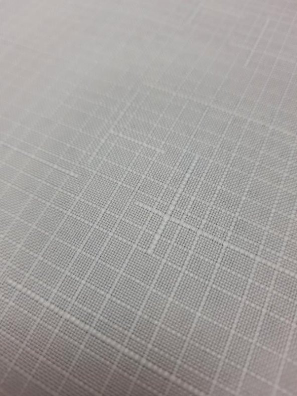 Finezza İrem Gri Nakışlı Keten Kumaş Krem Masa Örtüsü 160*220 Cm - 989 - 4