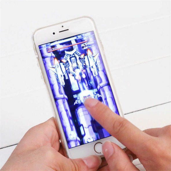 iPhone 8 Plus Kılıf 360 Tam Koruma Şeffaf Silikon - 5