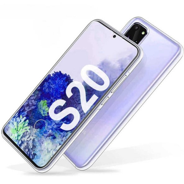 Galaxy S20 Kılıf  360 Tam Koruma Şeffaf Silikon - 2