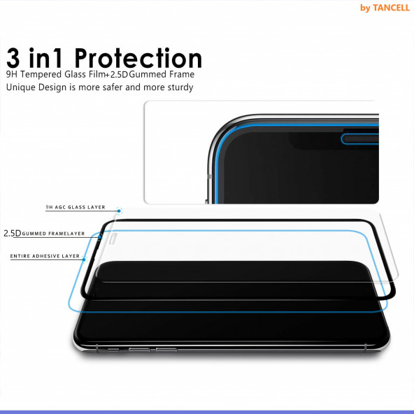 TANCELL iPhone 13 Pro Max Japon Kırılmaz Cam Ekran Koruyucu (1 Ad) 6.7inc 2.5d 9h TAM KAPLAYAN Ekran - 5
