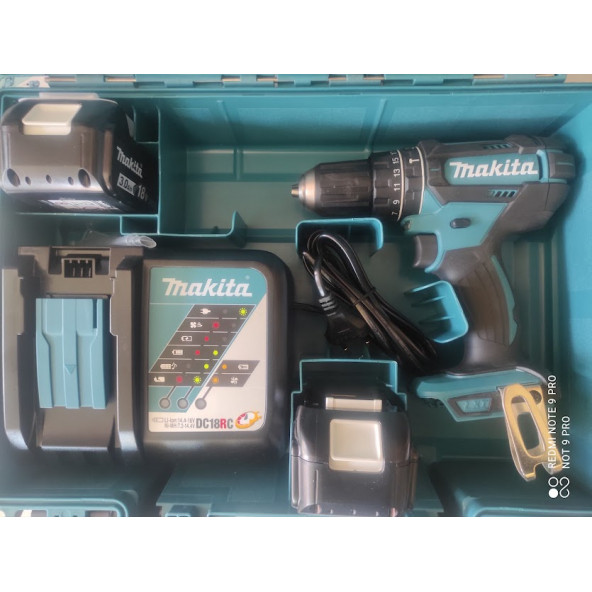 MAKİTA DHP482 AKÜLÜ DARBELİ MATKAP 18 V 3,0 A - 3
