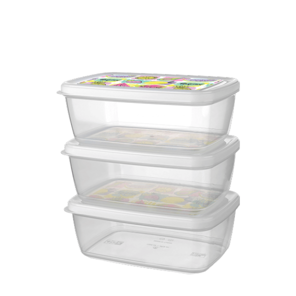 Saklama Kabı 3 lü Set 850 ml