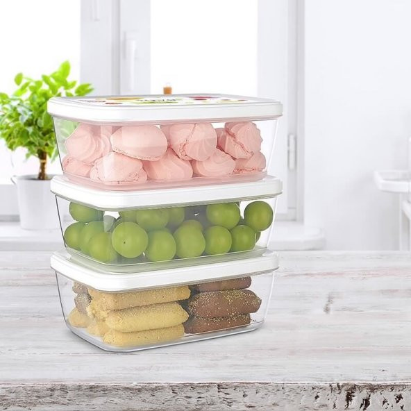 Saklama Kabı 3 lü Set 850 ml - 2