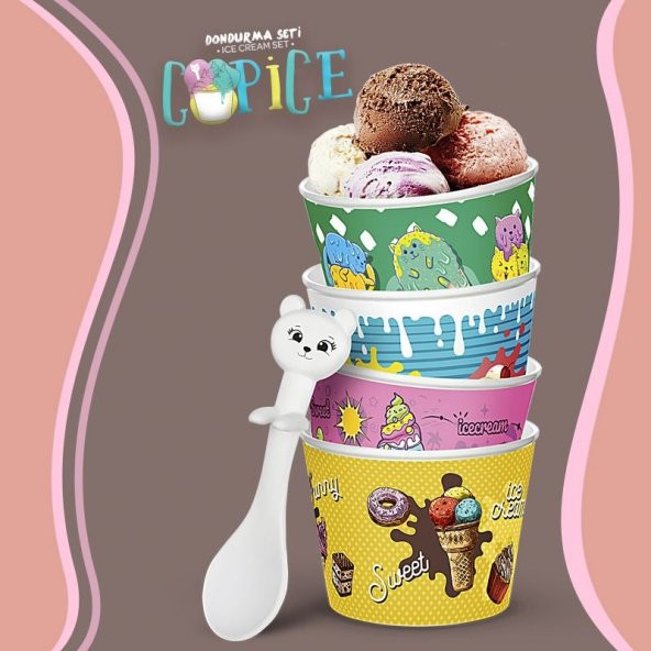 Cupice Ice Cream - Kupa Dondurma Set