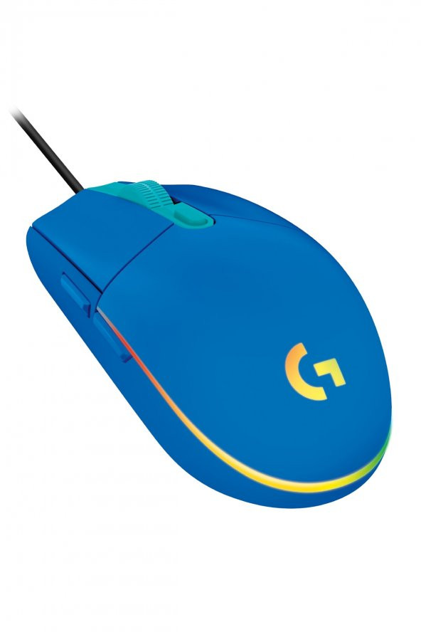 Logitech G102 Lightsync Optik Kablolu Oyuncu Mouse - Mavi